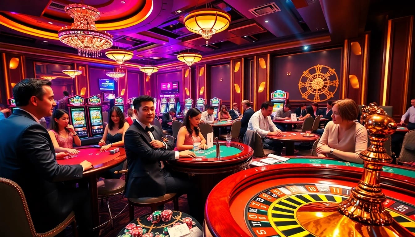 Experience the thrill of gambling with Clubmastersgg.com at an exciting casino table.