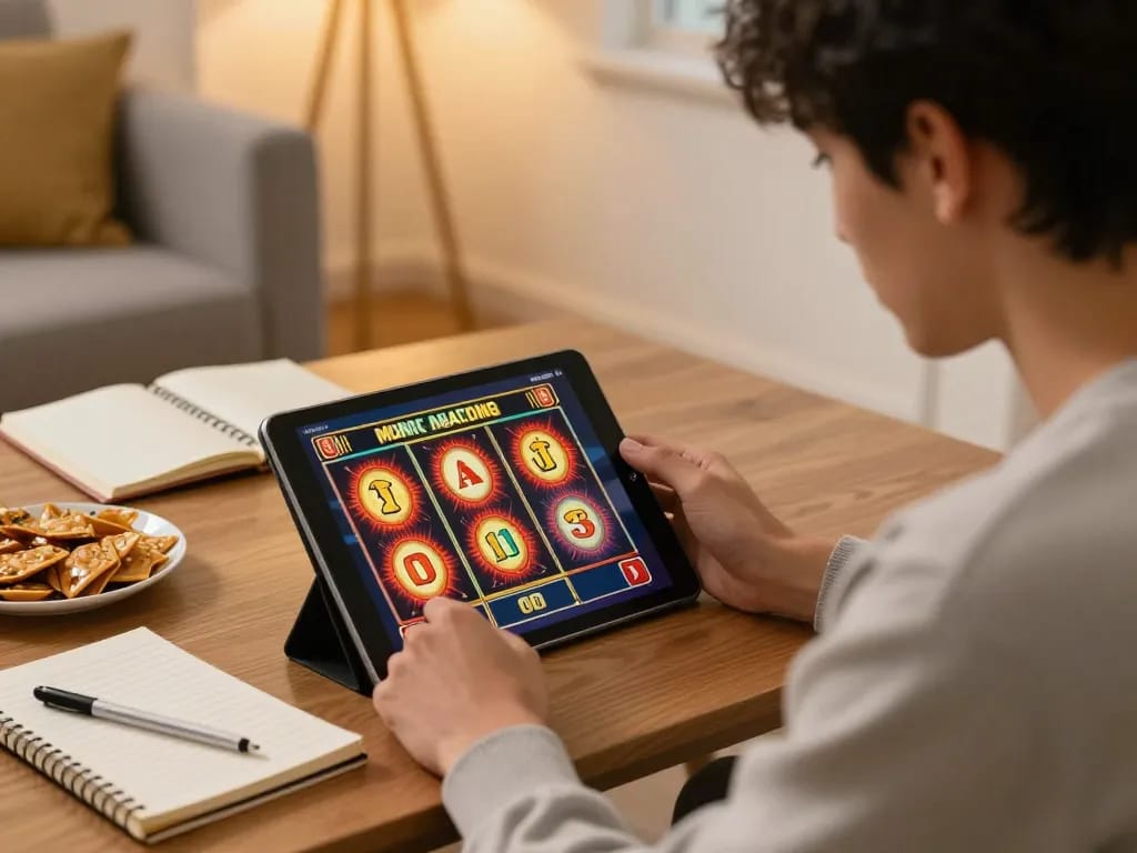 Berkeliling dengan aman788 slot gacor di tablet dalam pengaturan rumah yang nyaman selama sesi permainan online yang mendebarkan