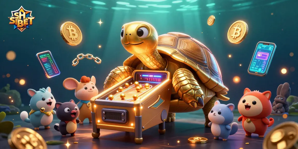 Engage in thrilling slot games with SH BET's 3D cartoon golden tortoise pinball experience!