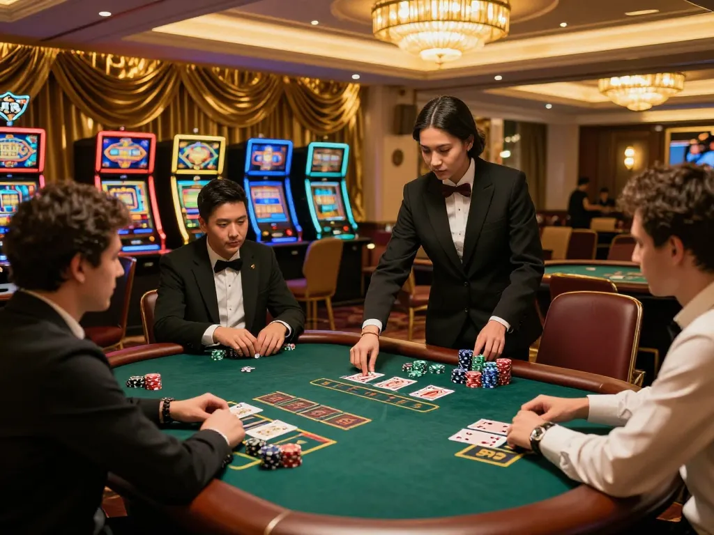 Players at a blackjack table enjoying the tg88 experience while engaging in strategic gameplay