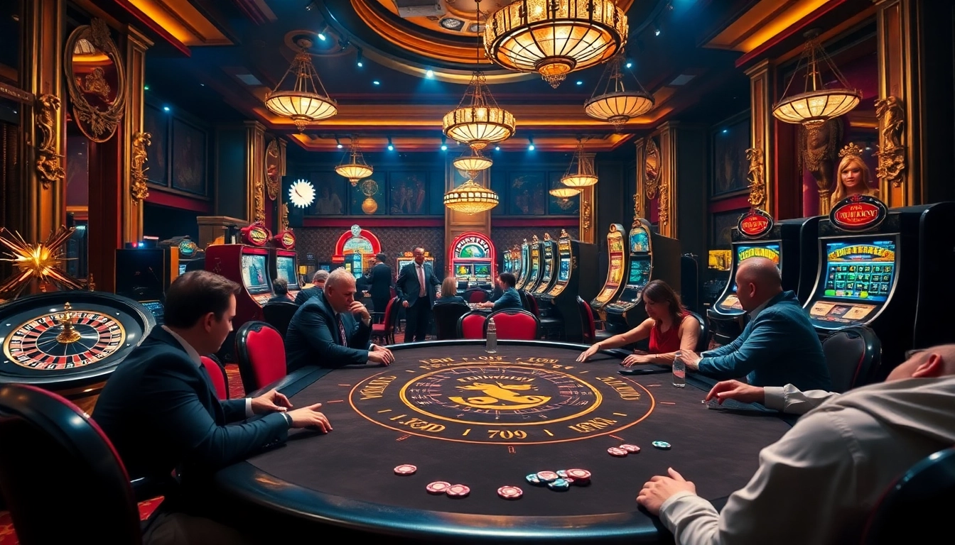 Experience the excitement of 79 King with vibrant casino scenes featuring poker and roulette.