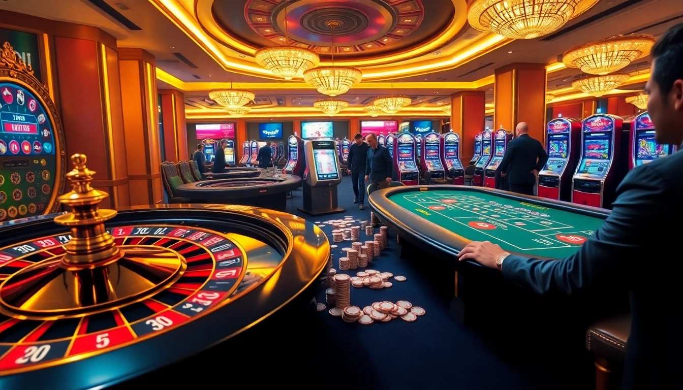 Experience the excitement of idnslot with vibrant casino games and engaged players.
