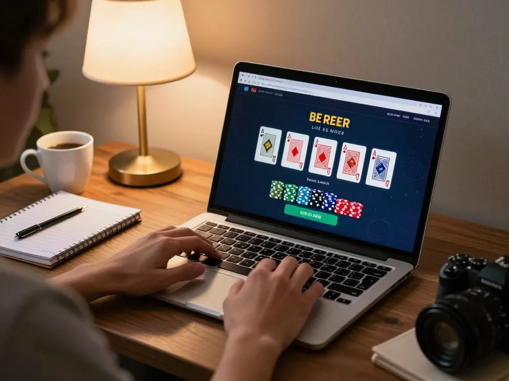 Player enjoying live dealer blackjack online with z16 responsive gaming features and cozy ambiance.