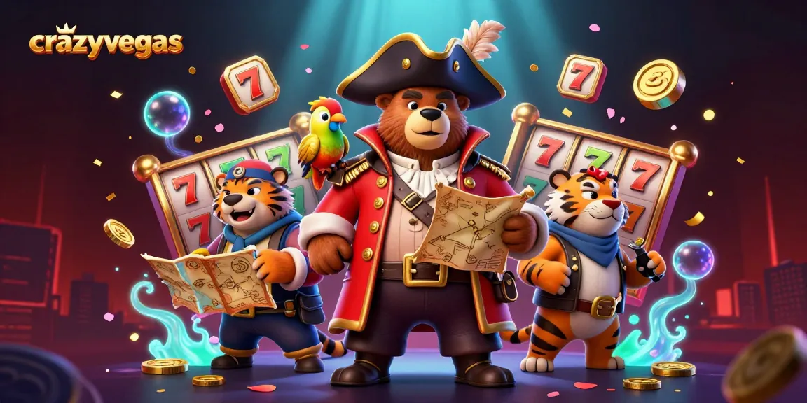 Experience high-stakes fun with crazyvegas in this vibrant pirate-themed casino adventure.