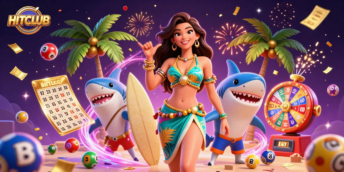 Engage with HITCLUB through exciting lottery games featuring vibrant elements and party atmosphere.