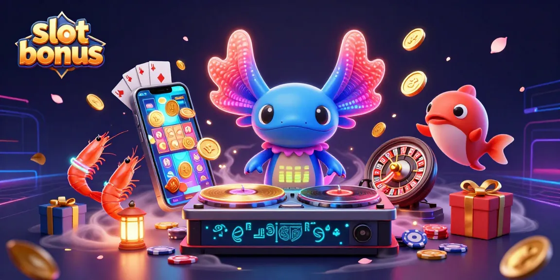 Spin the reels for thrilling slot bonus action with this vibrant 3D illustration.