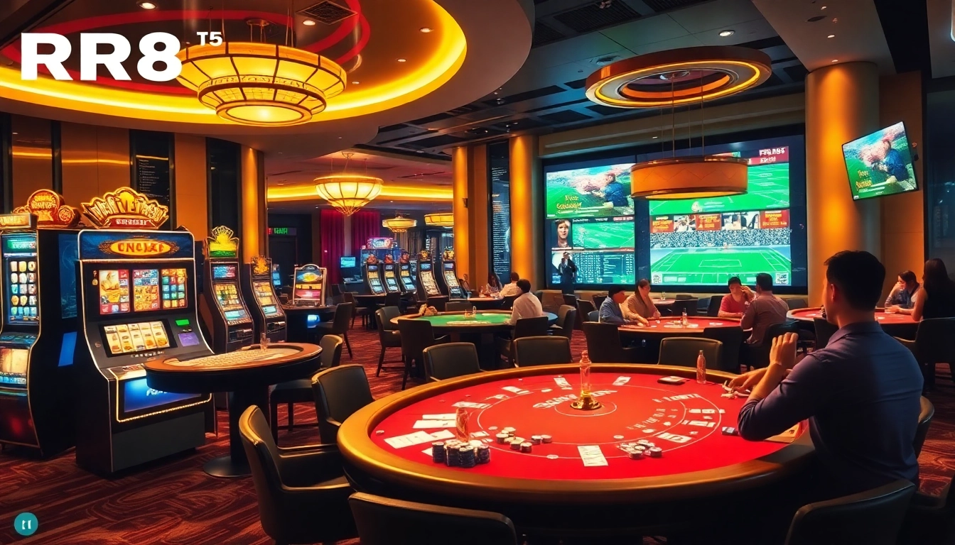 Experience the thrilling world of online gambling at Trang Chủ RR88 with vibrant casino games.
