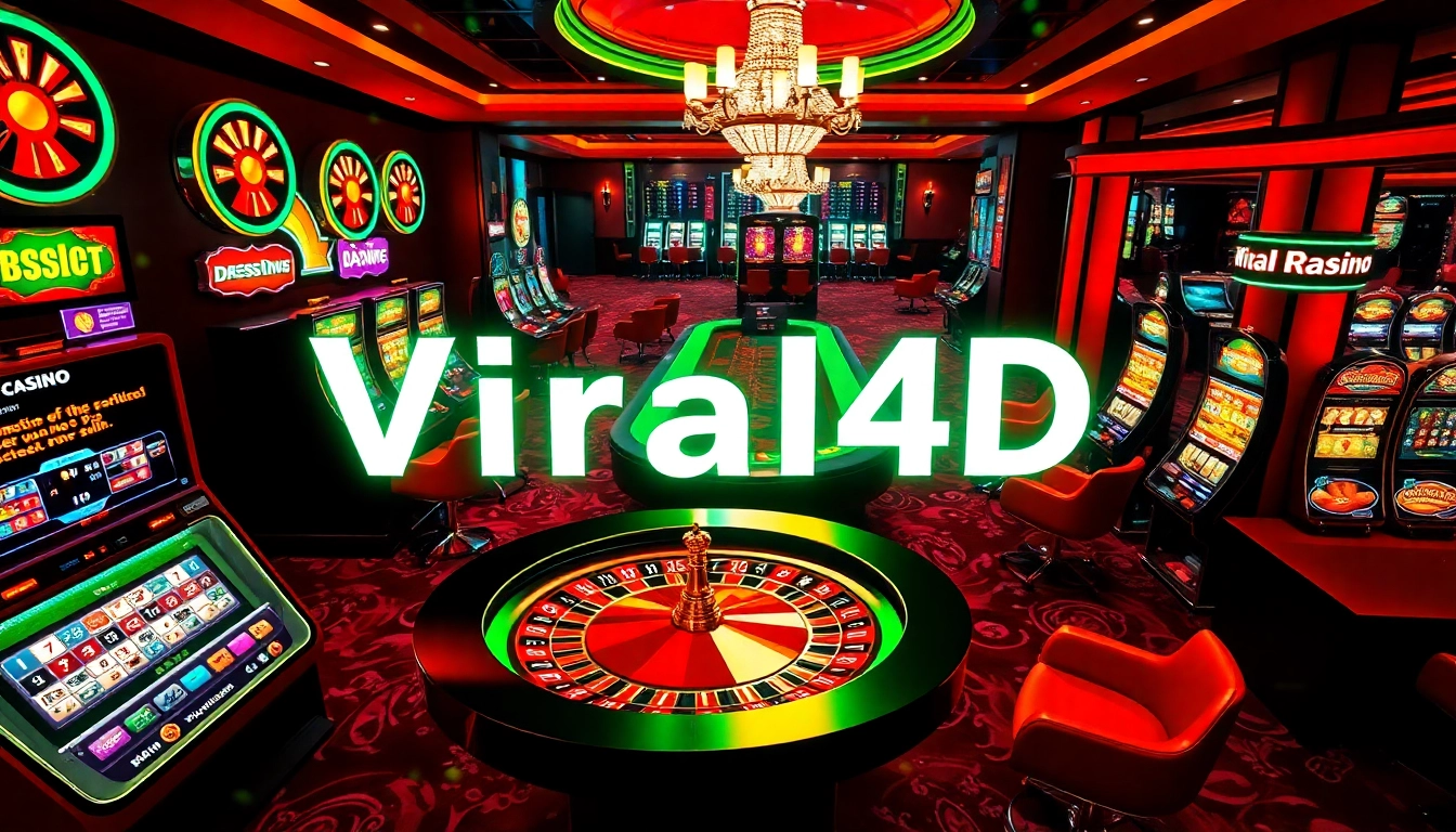 Experience the thrill of winning at viral4d with casino tables and vibrant slot machines.