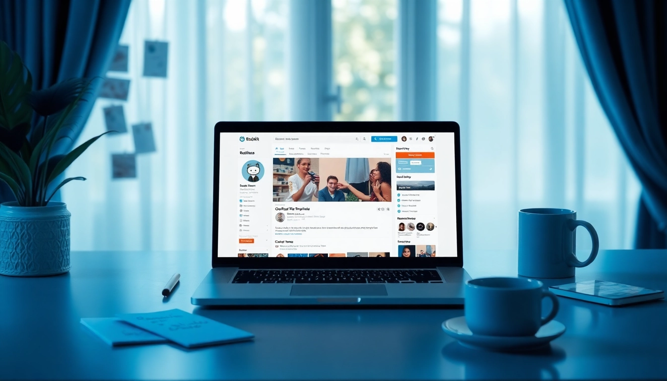 Find OnlyFans profiles from Reddit with an engaging digital workspace scene.