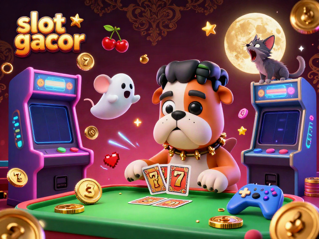 Menang besar dengan slot gacor yang mempesona dalam ilustrasi kasino digital unik.