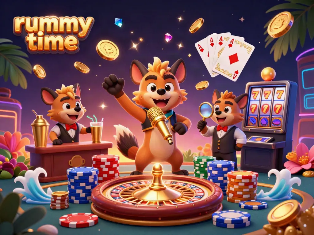 Engage in rummy time with hyenas comedy casino vibes, vibrant game elements