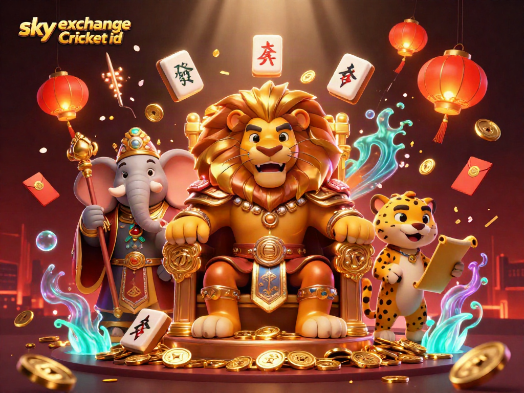 Experience the thrill of betting with sky exchange Cricket id featuring majestic characters and dynamic casino elements.
