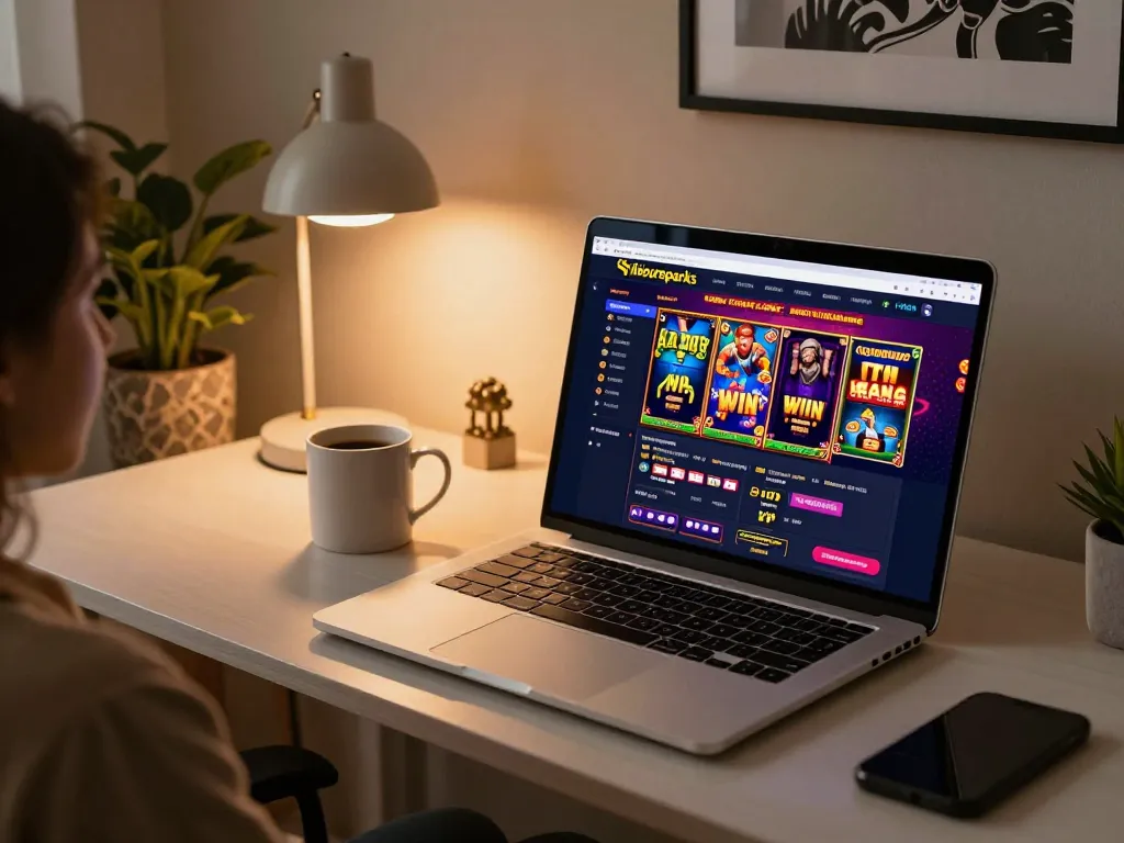 Engaging online gaming moment at energileisureparks, showcasing vibrant casino interface