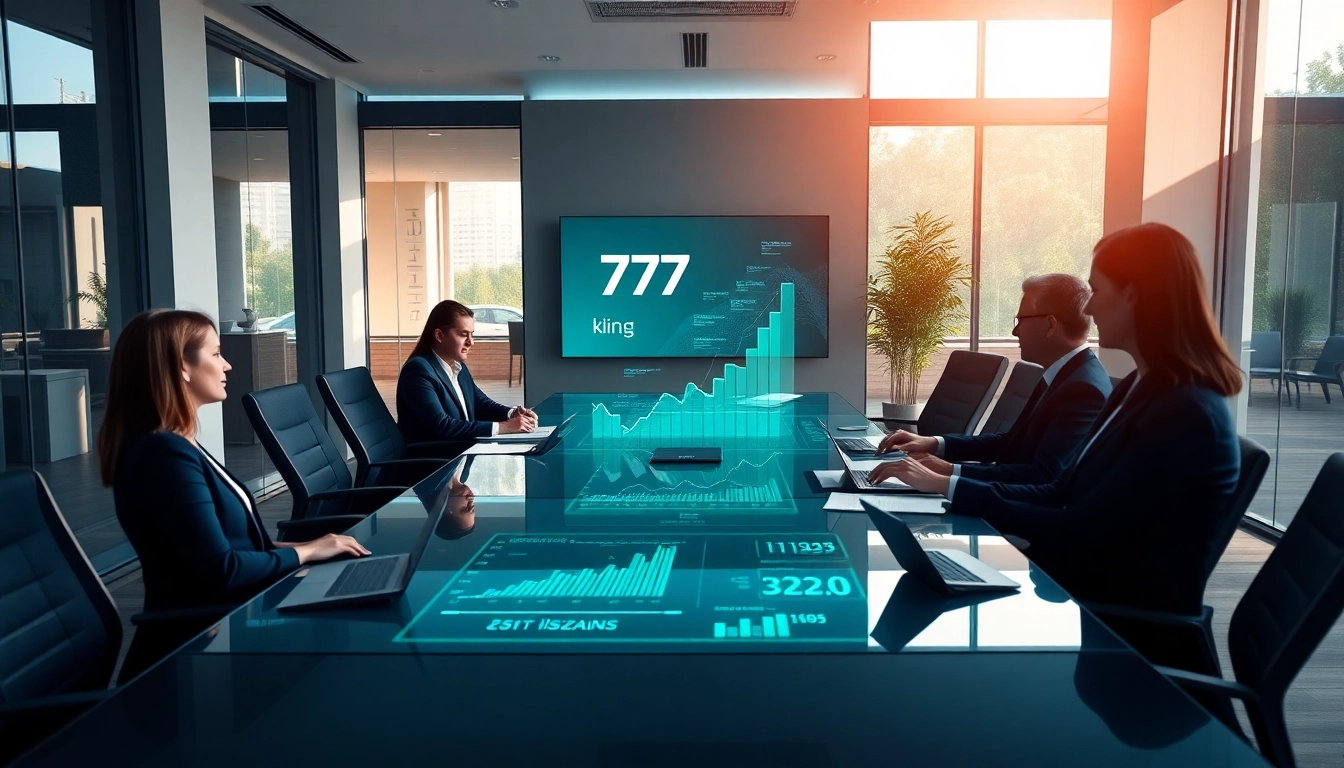 Scène professionnelle de planification financière 79king avec analytics numériques et équipe confiante dans un environnement de bureau moderne