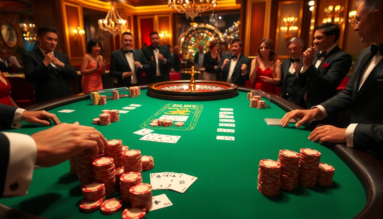 Kegembiraan berjudi di meja taruhan tinggi sambil menampilkan opsi menu https://kingarthurcafe.com/menu.