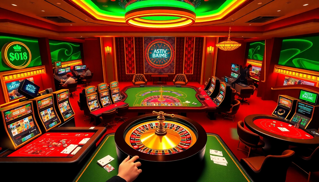 Experience thrilling gameplay and vibrant casino scenes at https://mm88.how/, featuring engaging tables and exciting slot machines.