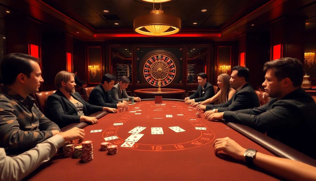 Engage in the excitement of MM88 TODAY at a luxurious poker table surrounded by avid players.