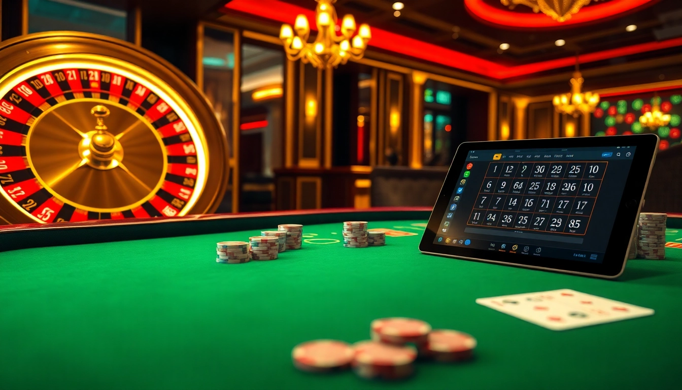 Experience the thrill of winning at casino tables featured on https://urr88.com/ with vibrant roulette wheels and poker chips.