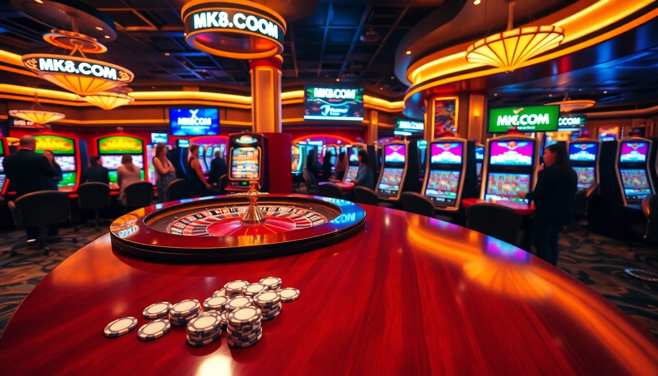 Experience the excitement of gaming at MK8.COM, featuring vibrant slot machines and thrilling betting action.