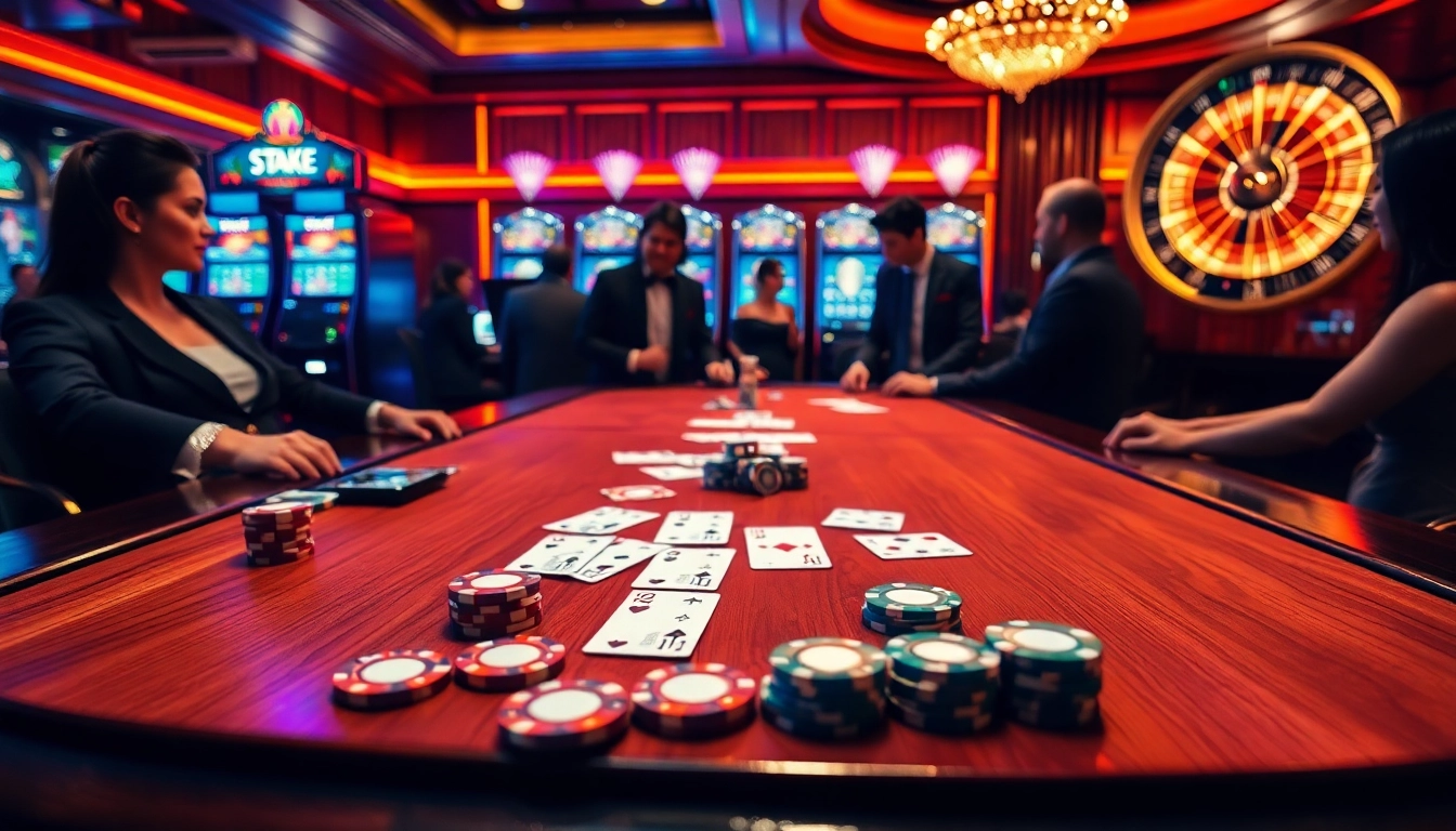 Stake סוכן מציג חוויה קזינו מרגשת עם משחקי פוקר ומכונות מזל מרהיבות.