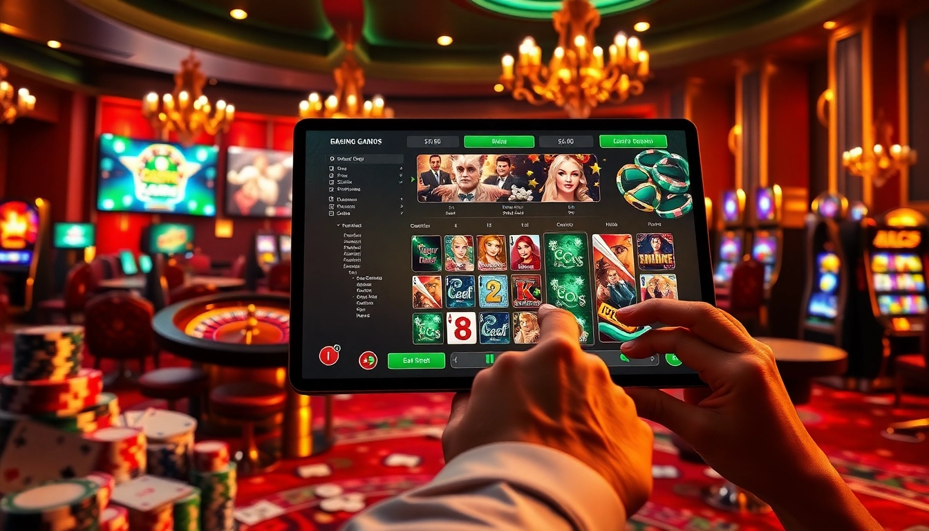Experience the excitement of ABC8 with a premium online gambling interface showcasing thrilling casino games.