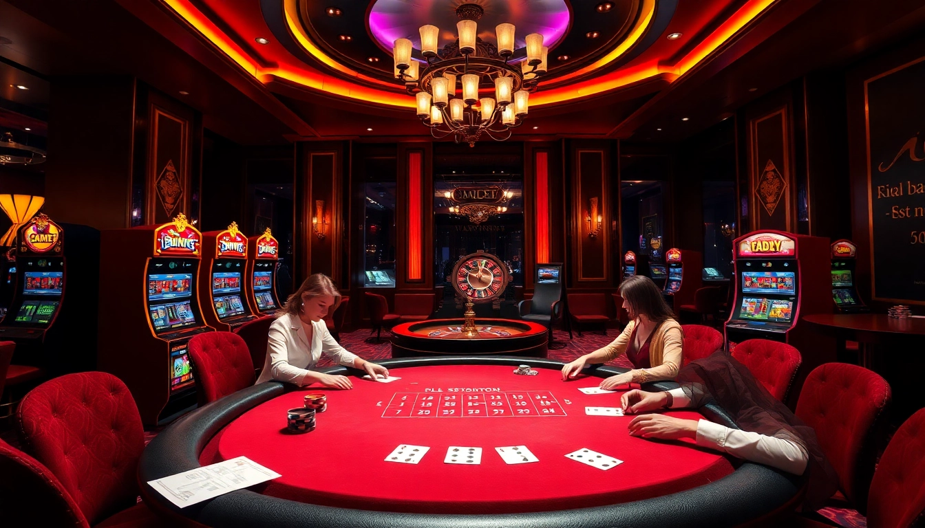 An engaging scene at s8 nhà cái showcasing exciting poker action with vibrant casino elements.